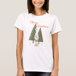 彼女へのクリスマスプレゼントに最適なノームのデザイン Tシャツ
