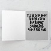 彼女へのハグ楽しいグリーティングカード怖い悪魔のピエロ カード (内部)