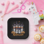 彼女へのハロウィンのプレゼントに最適なクールな猫グッズ ペーパープレート (パーティー)