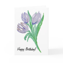 彼女へのバースデーカード 5" x 7" 折りたたみ式グリーティングカード