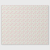 彼女へのピンクグリーンの花柄の誕生日 ラッピングペーパー (フラット)