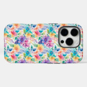 彼女へのフェミニンなパステルボタニカルギフト Case-Mate iPhoneケース (裏面 (横))