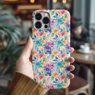 彼女へのフェミニンなパステルボタニカルギフト iPhone 16 PROケース