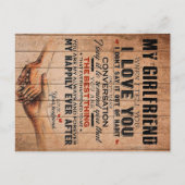 彼女へのラブコート、彼女の誕生日プレゼント ポストカード (正面)