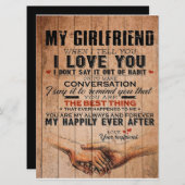 彼女へのラブコート、彼女の誕生日プレゼント メニュー (正面/裏面)