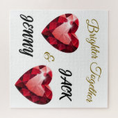 彼女への意味のある贈り物 – エレガントな愛 ジグソーパズル (横)