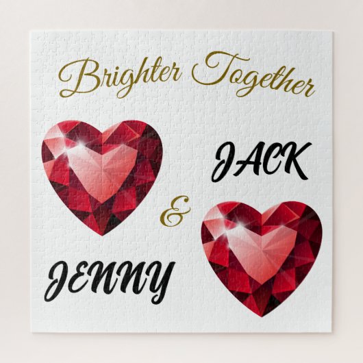 彼女への意味のある贈り物 – エレガントな愛 ジグソーパズル (縦)