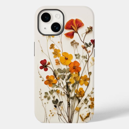 彼女への押し花フェミニンギフト Case-Mate iPhoneケース (裏面)