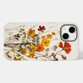 彼女への押し花フェミニンギフト Case-Mate iPhoneケース (裏面 (横))