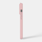 彼女への特別なイニシャルピンクの携帯ケースギフト iPhoneケース (左側面)