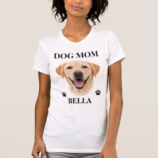 彼女への特別な贈り物 - オーダーメイドの犬の肖像画 | 個人的なプレゼント Tシャツ (正面)