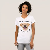 彼女への特別な贈り物 - オーダーメイドの犬の肖像画 | 個人的なプレゼント Tシャツ (正面フル)