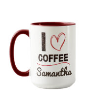 彼女への特別な「I Love Coffee」マグカップギフト