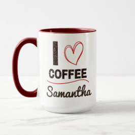 彼女への特別な「I Love Coffee」マグカップギフト マグカップ