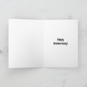 彼女への結婚記念日ユーモアカード カード (内部)