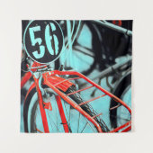 彼女への自転車のプレゼント タペストリー (正面)
