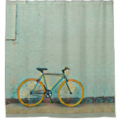 彼女への自転車の贈り物 シャワーカーテン (正面)