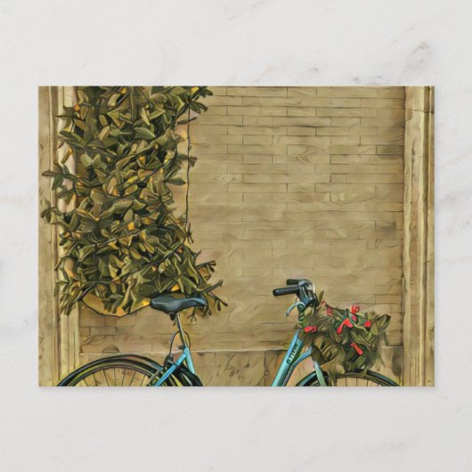 彼女への自転車ギフト ポストカード (正面)