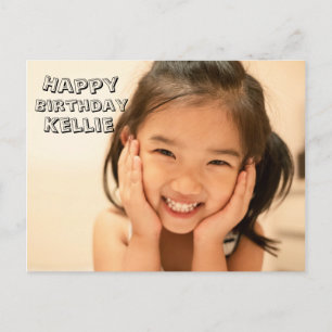 彼女への誕生日カード 美しい特別な写真 ポストカード
