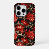 彼女への豪華な赤い芙蓉の贈り物 iPhoneケース (裏面)