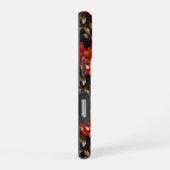 彼女への豪華な赤い芙蓉の贈り物 iPhoneケース (右側面)