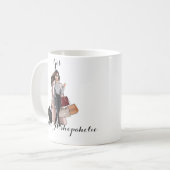 彼女への面白いプレゼント、買い物好きな人へのマグカップ、 BFF コーヒーマグカップ (正面左)