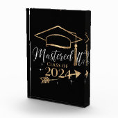 彼女への2024年卒業記念 マスター獲得ギフト フォトブロック (右)