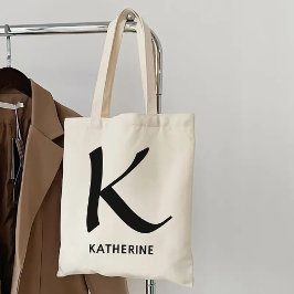 彼女への、カスタムモノグラムバッグギフト ママ&学生に最適 トートバッグ
