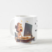 彼女へ、コーヒーにあくびを コーヒーマグカップ (正面左)