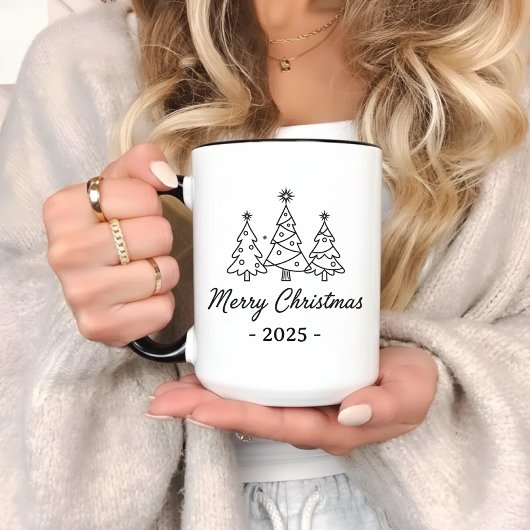 彼女へ、彼へ、同僚へ オーダーメイドのクリスマスマグ マグカップ