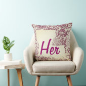 彼女または彼の州フローラルイジアナ任意の色の枕 クッション (椅子)