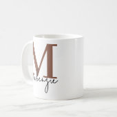 彼女または彼へのカスタムブラウン卒業記念マグカップギフト コーヒーマグカップ (正面左)