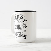 彼女または彼への誕生日おめでとうの特別なマグカップ ツートーンマグカップ (正面左)