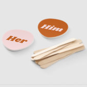 彼女または彼ピンクオレンジ結婚ディスコのゲーム ハンドファン (組立なし)