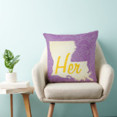 彼女または彼ルイジアナ州の花 クッション (椅子)