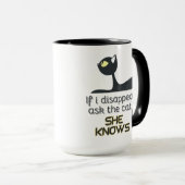 彼女もしの知っている黒猫を消す マグカップ (正面右)