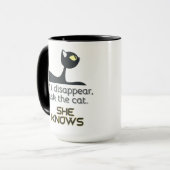 彼女もしの知っている黒猫を消す マグカップ (正面左)