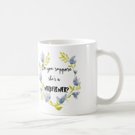 彼女をです野生の花のマグ仮定します コーヒーマグカップ (右)