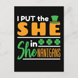 彼女をシェナニガンのSt patricks・ウィメンズに ポストカード