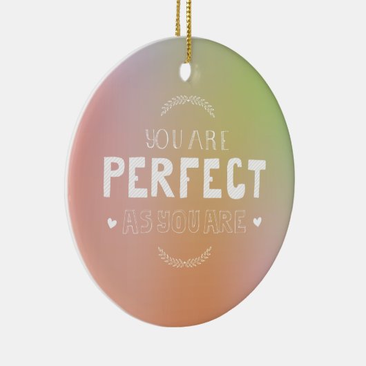 彼女を意味する自己愛として完璧インスパイア セラミックオーナメント (右)