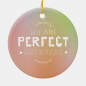 彼女を意味する自己愛として完璧インスパイア セラミックオーナメント (裏面)