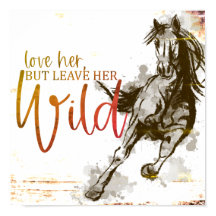 彼女を愛するが彼女の離れ野生の馬のスケッチ