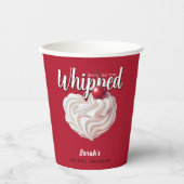 彼女を手なづけた クリームチェリー ブライズシャワー 紙コップ (正面)