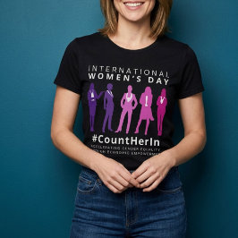 彼女を数える 国際女性デー Tシャツ