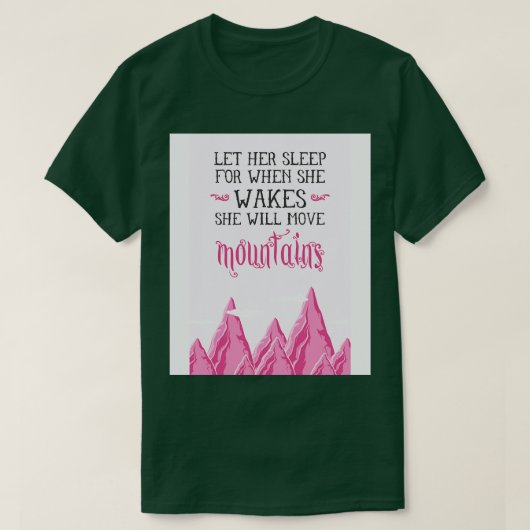 彼女を眠らせる Tシャツ (デザイン正面)