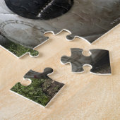 彼女を結ぶ女子サッカー選手のポートレート ジグソーパズル (側面)