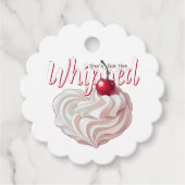 彼女を虜にしたホイップクリーム チェリー ブライダルシャワー フェイバータグ (正面)