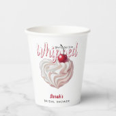 彼女を虜にした ホイップクリーム チェリー ブライダルシャワー 紙コップ (正面)