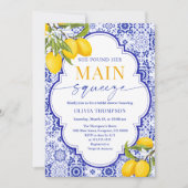 彼女イタリアンは彼女の主な絞りブライダルシャワーを見つけた 招待状 (正面)