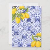 彼女イタリアンは彼女の主な絞りブライダルシャワーを見つけた 招待状 (裏面)